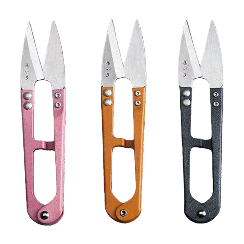 Three sets of multi-functional scissors for home fabric cutting and paper-cutting in different colors Item Picture