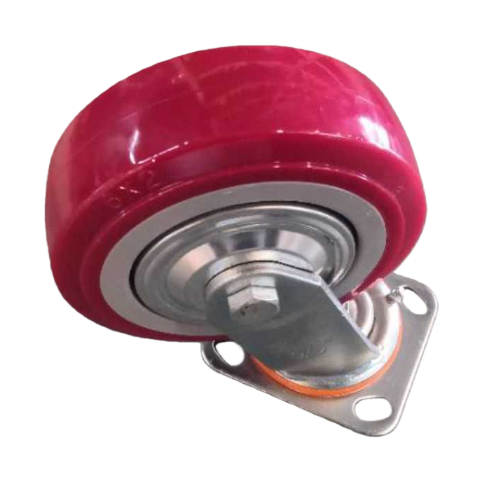 Red wheel universal silent load-bearing pulley furniture casters set Item Picture