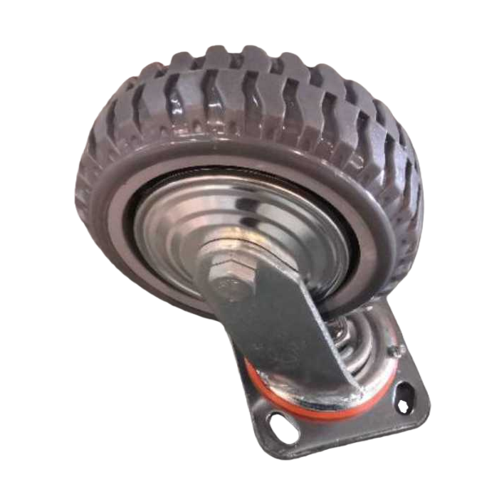 Industrial wheels, heavy-duty load-bearing swivel wheels with brakes, silent and wear-resistant 3-inch Item Picture