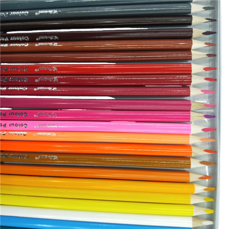 Derecho madera lápiz de color 12 colores estudiantes de arte dibujo con lápiz Item Picture
