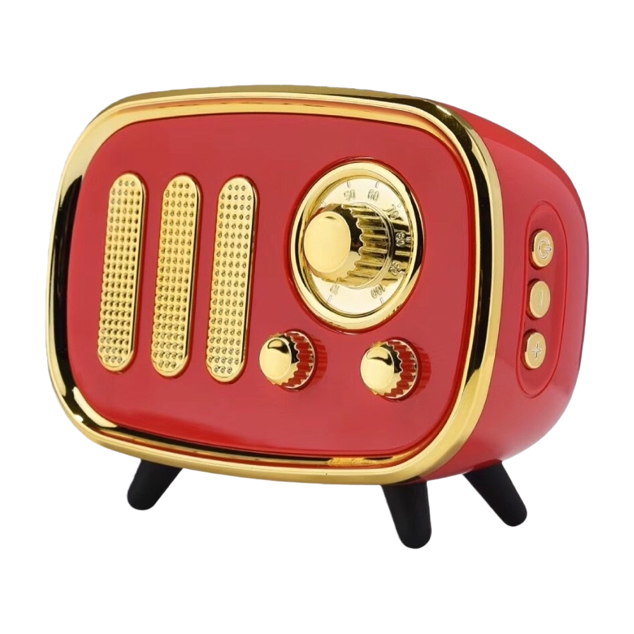 Retro-style wooden shell radio, Bluetooth speaker, alarm clock and sound pickup function Item Picture