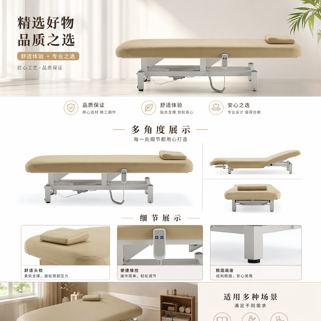医用可调升降护理床 家用电动病床 老人康复床详情1