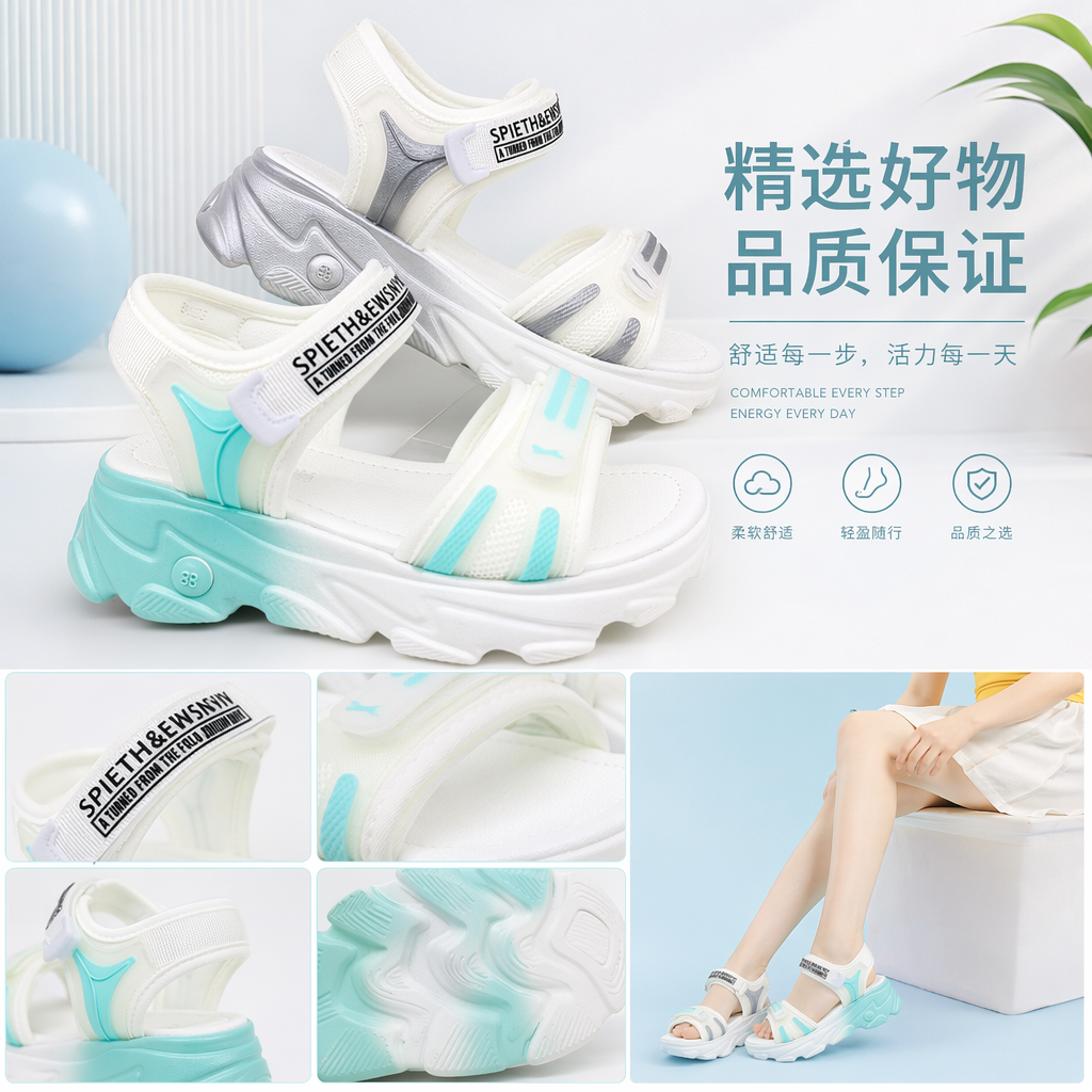 运动鞋凉鞋 透气防滑轻便夏季男女同款详情1