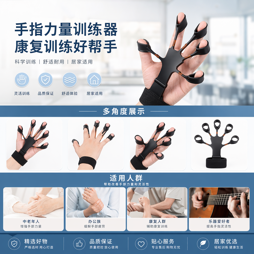 手指训练器 指尖力量训练器 手指灵活性康复锻炼工具详情1