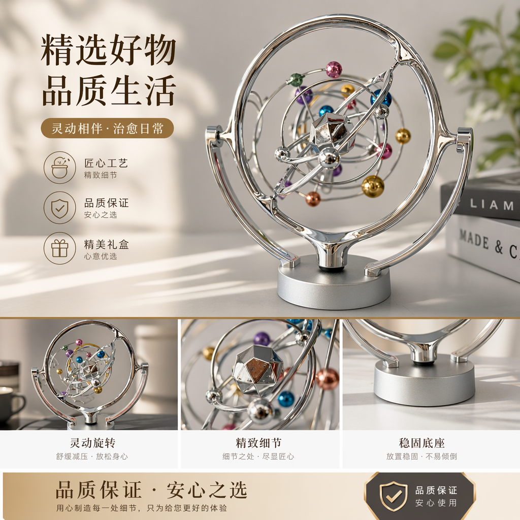 小号永动仪金属工艺品、永动仪、新定制、来样制作详情1