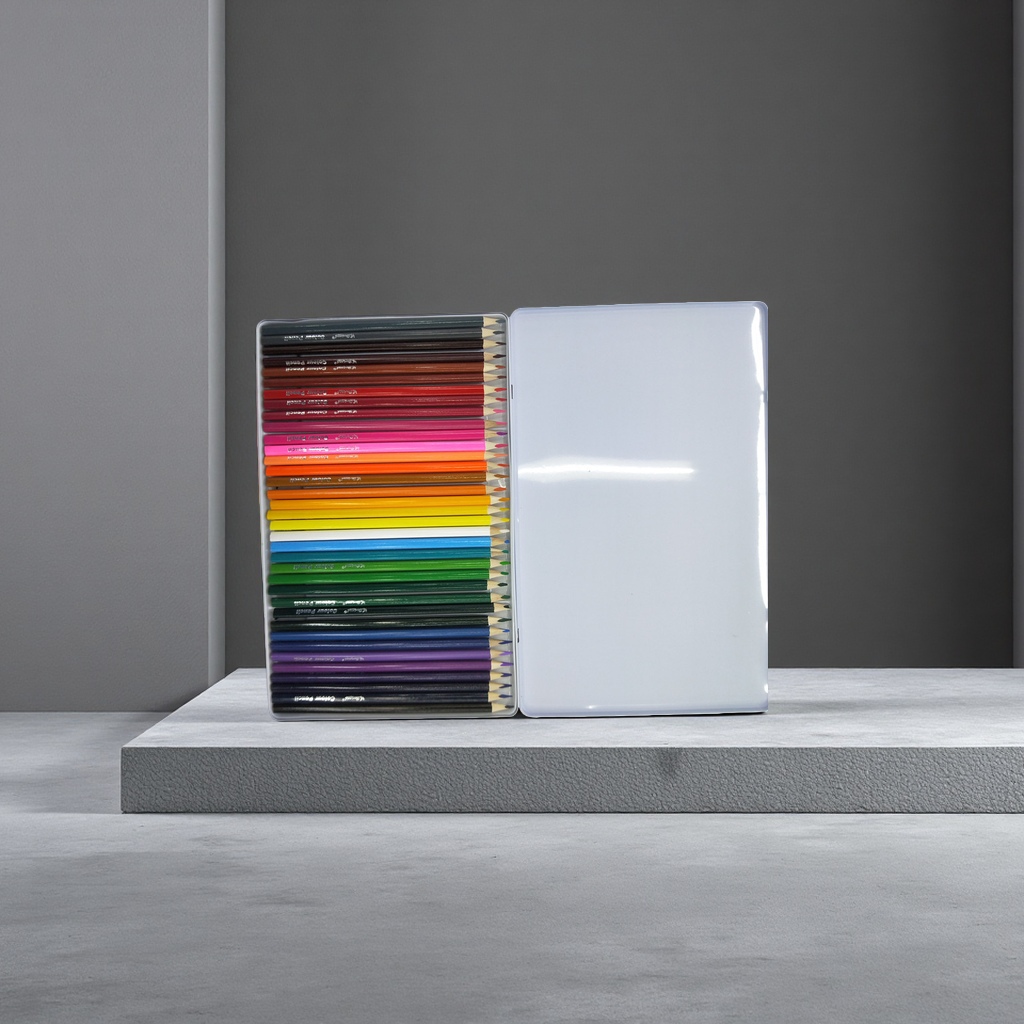 The Deli Colored Pencil Set includes a colored pencil case and 24-color children's drawing stationery