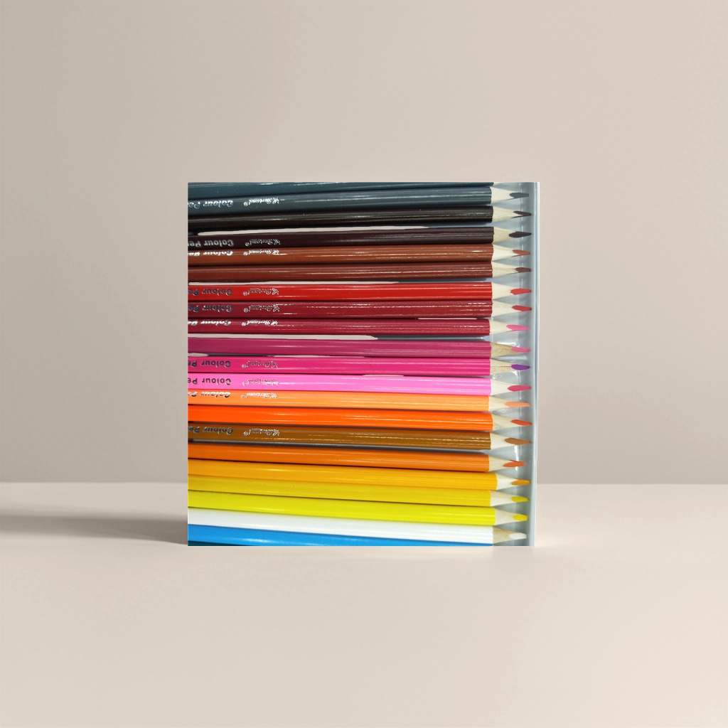 Deli 24-color Children's Drawing Pencil Set Specification image