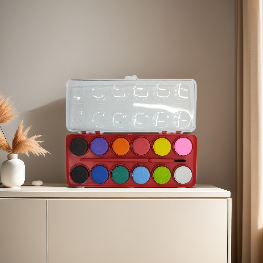 Placa de pintura de acuarela 18 GRS con esquinas redondas a prueba de fugas diseño para niños principiantes art art art kit Application Scenario