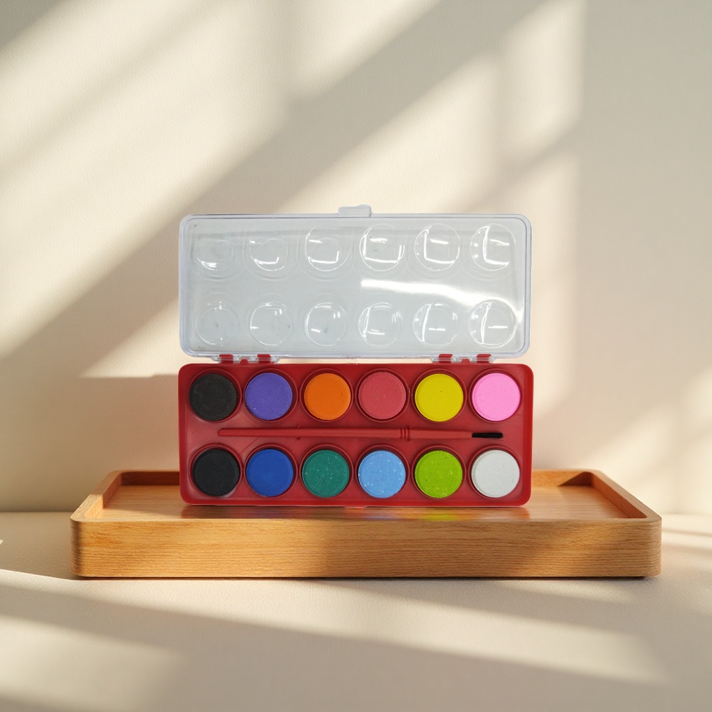 Caja de pintura de acuarela caja de regalo de madera pintada a mano paquete de 36 colores color profesional de calidad acuarela pigmento set Specification image