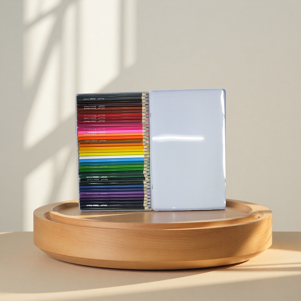 أقلام رصاص آمنة بالألوان (12) ملونة مع أقلام رصاص بيئية (PP) Specification image