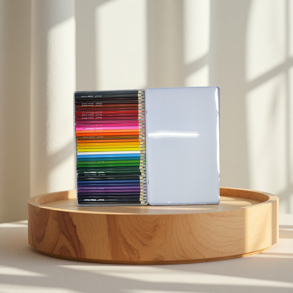 Deli wooden colored pencils in 24 colors with a dedicated pencil case for student drawing stationery Specification image