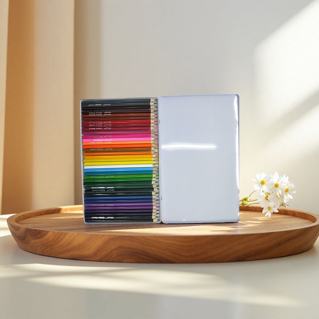 Deli wooden colored pencils in 24 colors with a dedicated pencil case for student drawing stationery Application Scenario