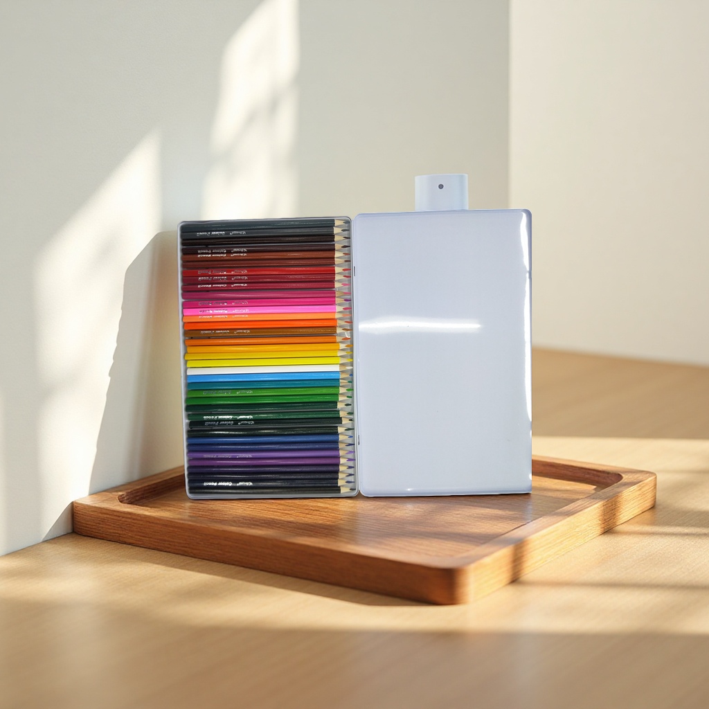 Deli wooden colored pencils in 24 colors with a dedicated pencil case for student drawing stationery details Picture