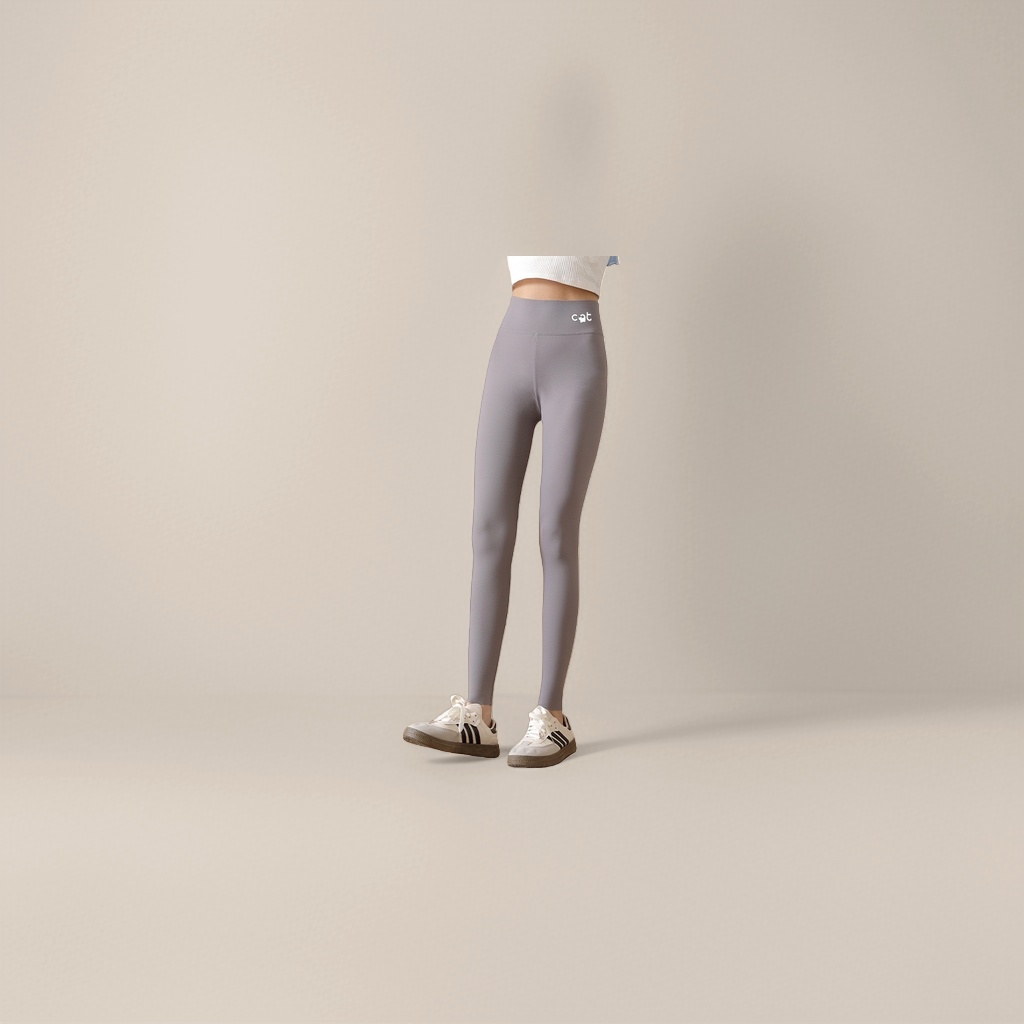 The grey high-waisted tight shark pants are slimming, elastic, and can flatten the abdomen and lift the buttocks. They are suitable for women's sporty and casual wear