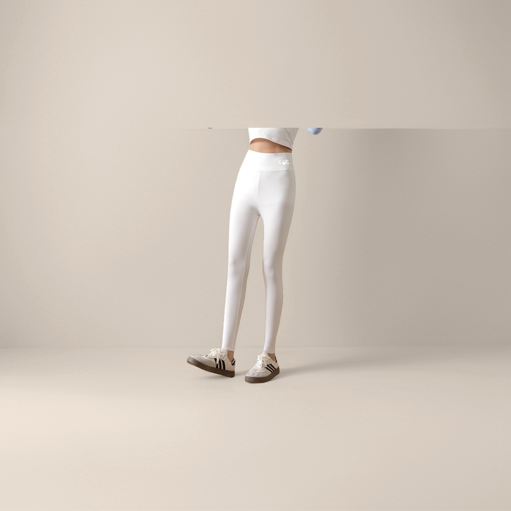 Shark pants, white high-waisted tight pants, slimming, hip-lifting, elastic and figure-hugging women's autumn and winter leggings