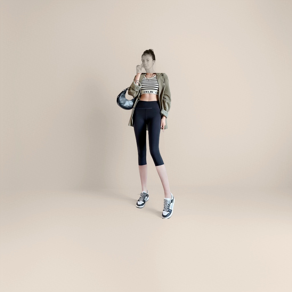 Water-shining sock-like Barbie sweatpants and yoga leggings details Picture