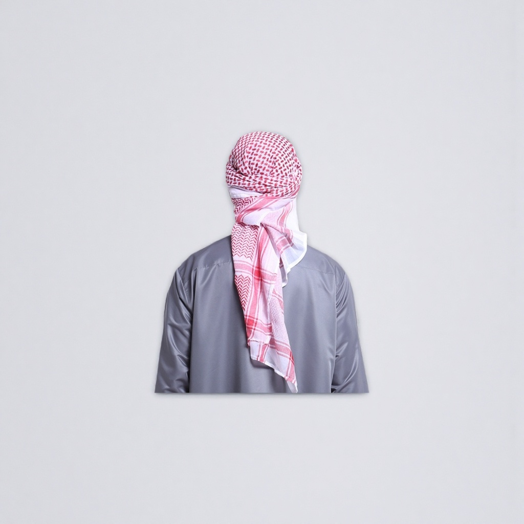 The character headscarf is made of cotton and linen, breathable and versatile. It is a printed hair accessory suitable for both men and women Specification image