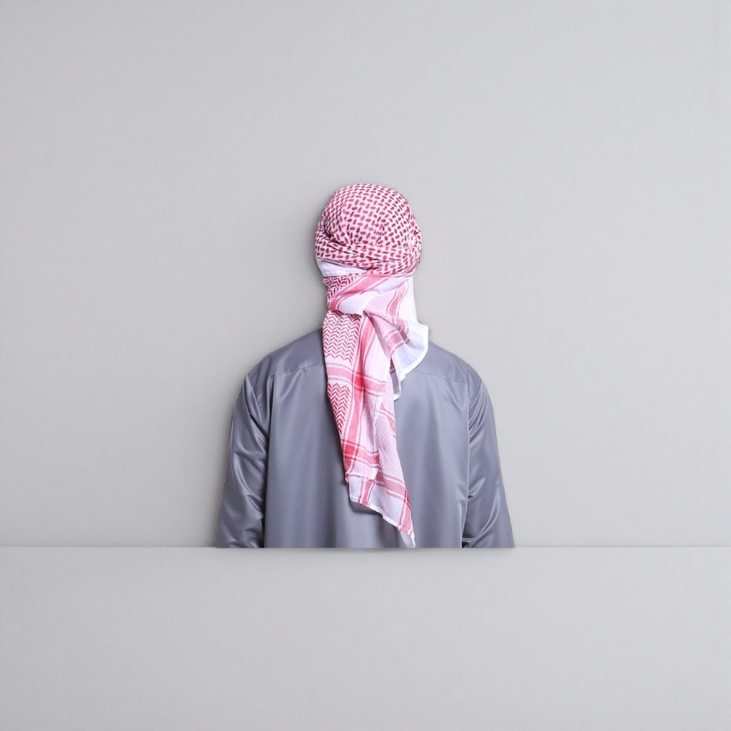 The character headscarf is made of cotton and linen, breathable and versatile. It is a printed hair accessory suitable for both men and women details Picture
