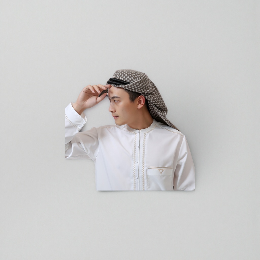 Ethnic and religious headscarves, clothing accessories, hats, pure cotton breathable headscarves Application Scenario