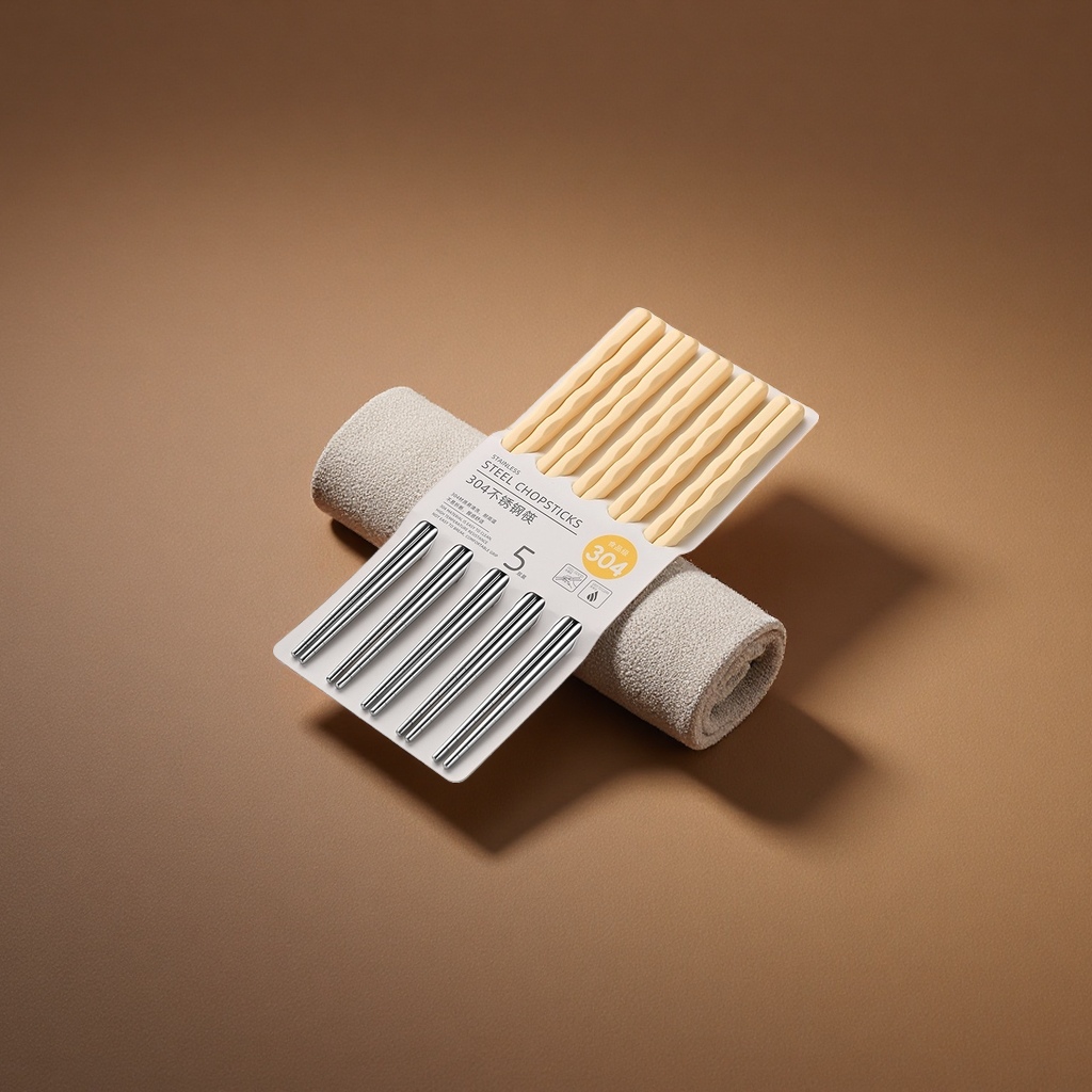 كما ان حجم العيدان المصنوعة من الفولاذ المقاوم للصدأ هو ٣٠٤ مواد Specification image