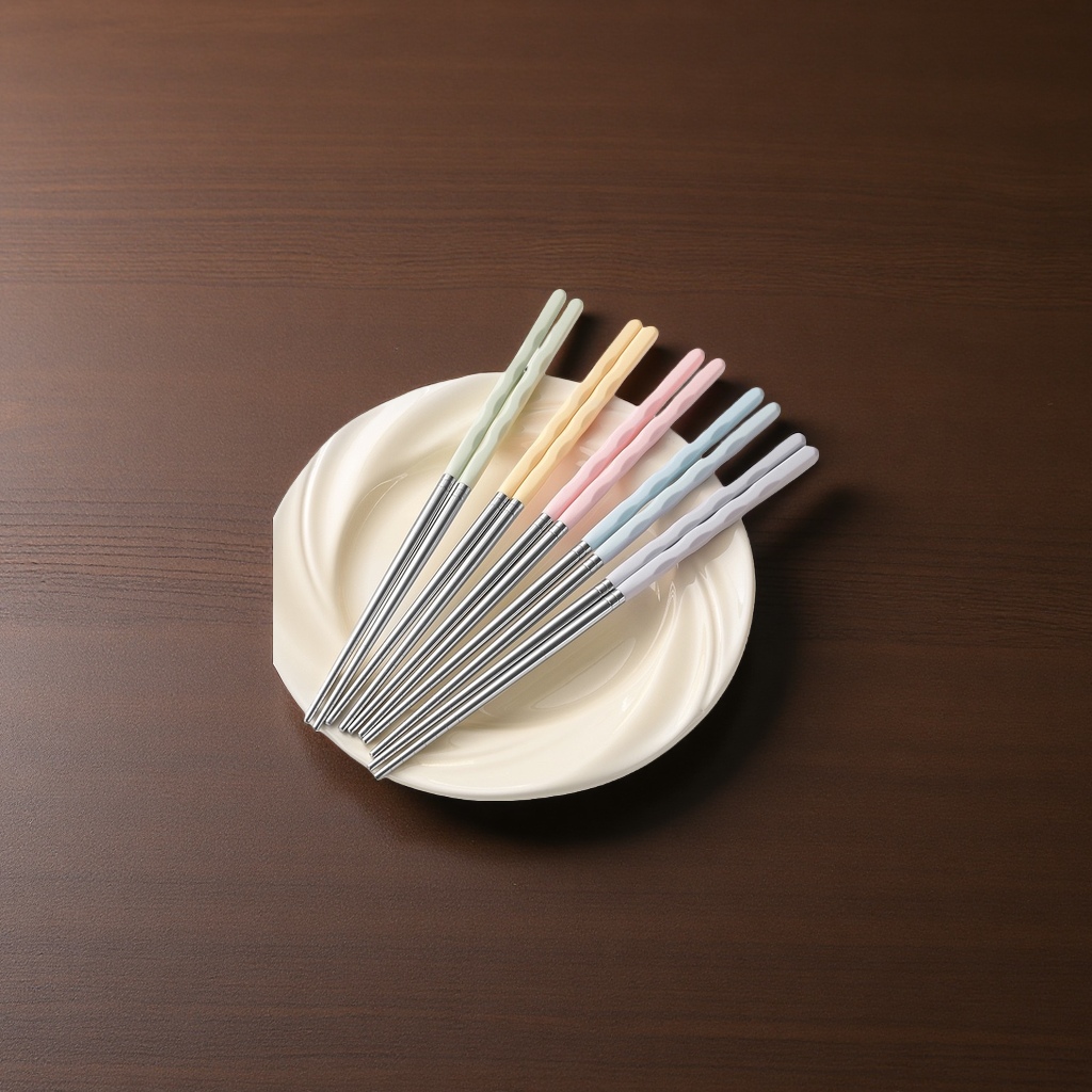 صلصة من الفولاذ غير القابل للصدأ الملونة من طراز عودَي العيدان Specification image