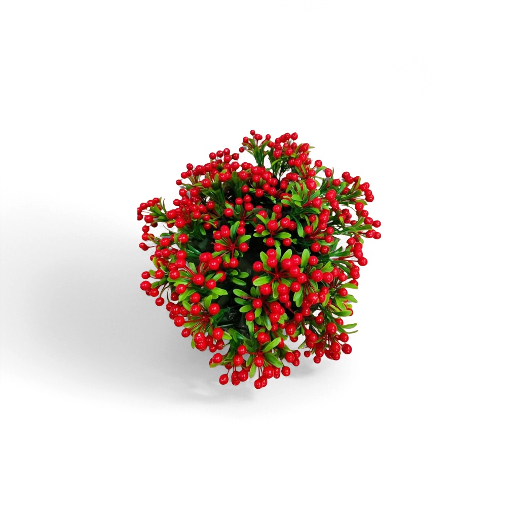 Red berries, green leaves, artificial plants, simulated green plant decorative ornaments Application Scenario