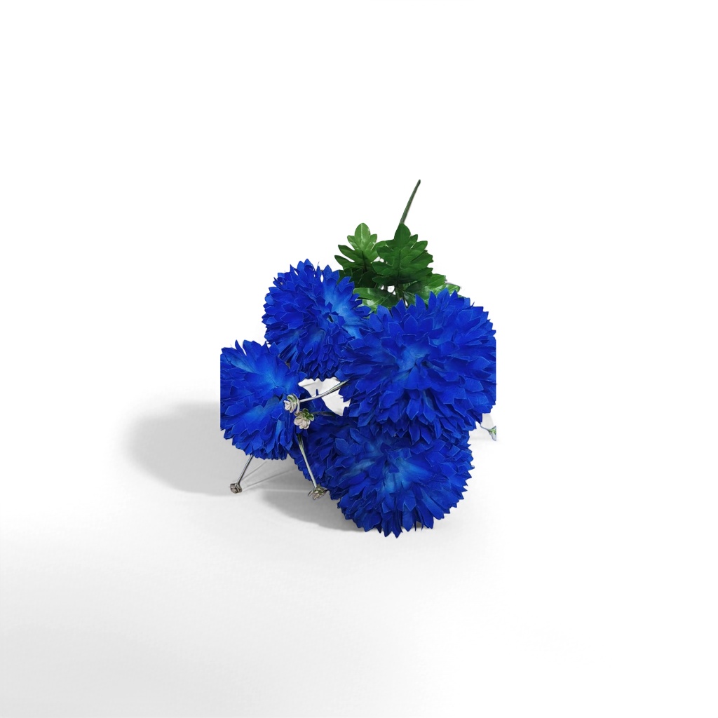 Blue flower-patterned ceramic mug for home decoration, simple style coffee cup details Picture