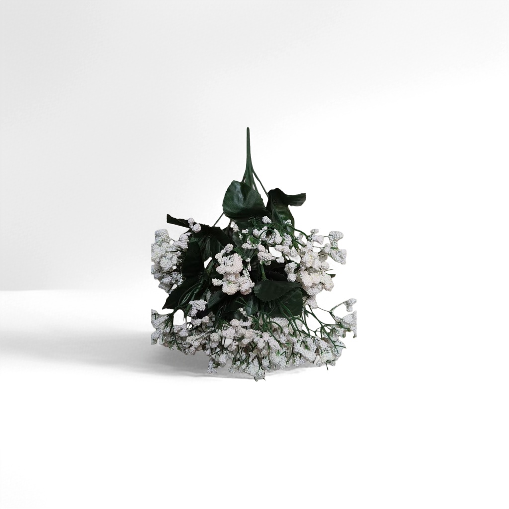 White small flower simulation bouquets for living room and bedroom decoration, Yongsheng Flower art gifts details Picture