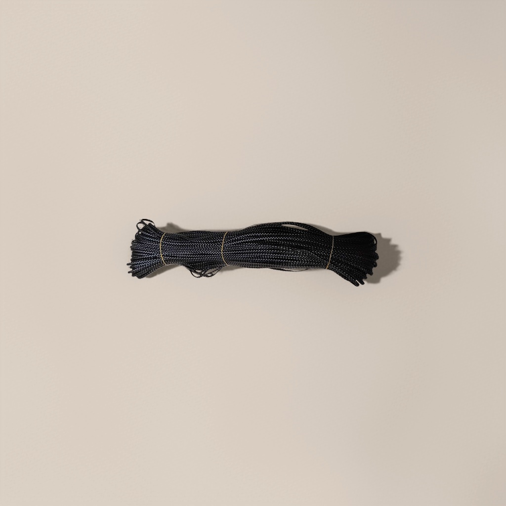 黑色编织绳子粗细耐磨尼龙绳 手工DIY编织绳