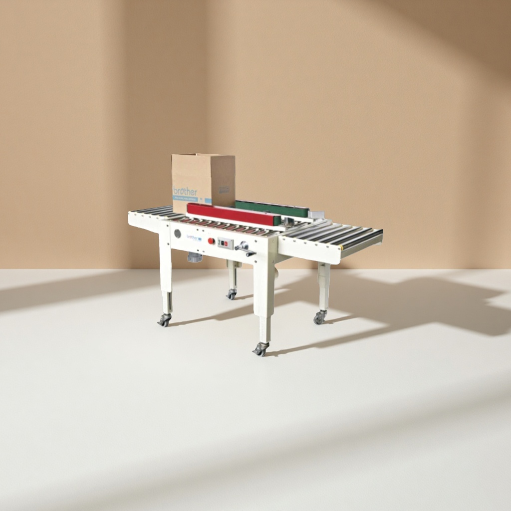 Semi-automatic carton bottom sealing machine industrial packaging equipment