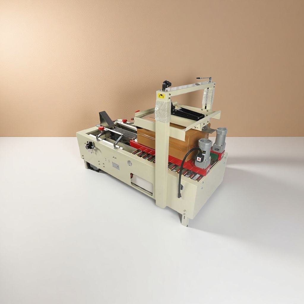 Industrial-grade carton sealing machine, metal body carton automatic sealing tape equipment details Picture