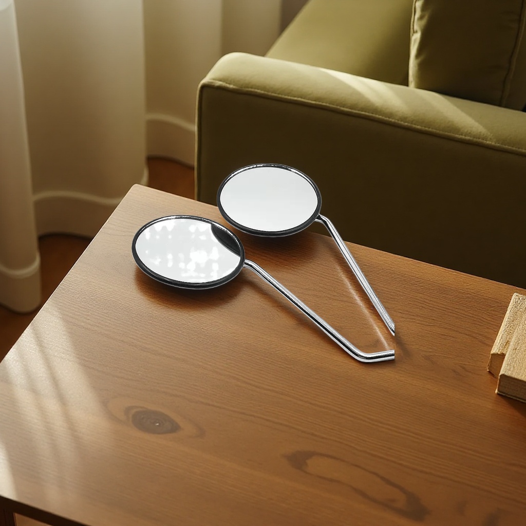 مرآة دائرية ذات وجهين، مرآة ذات مرآة، ذات حمّام مضاد للرذاذ مربوطة بالحائط Specification image