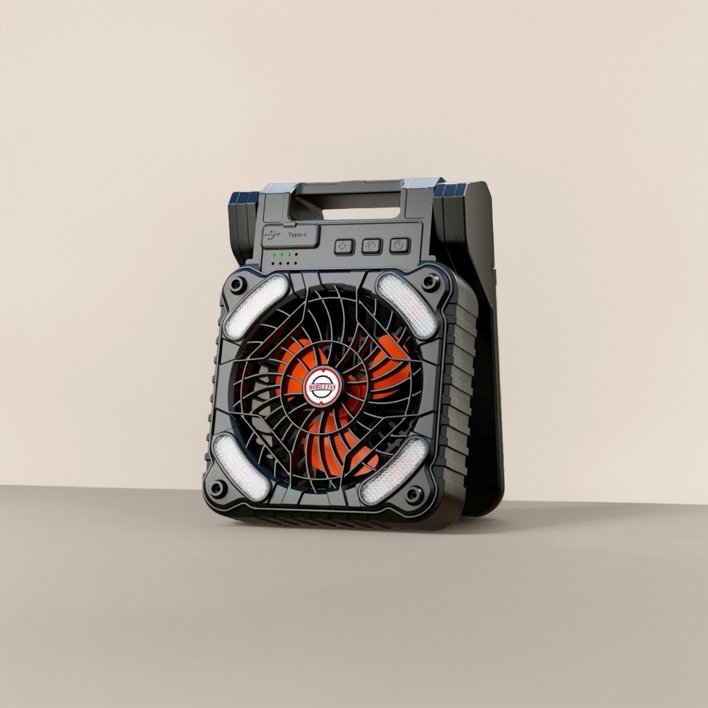 مروحة محمولة تشحن الصوت الصامت Specification image
