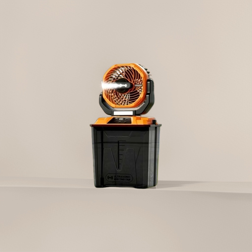 مراوح الرذاذ ثلاثية الموجات فوق الصوتية المنزلية مع مراوح التبريد الرطب Specification image