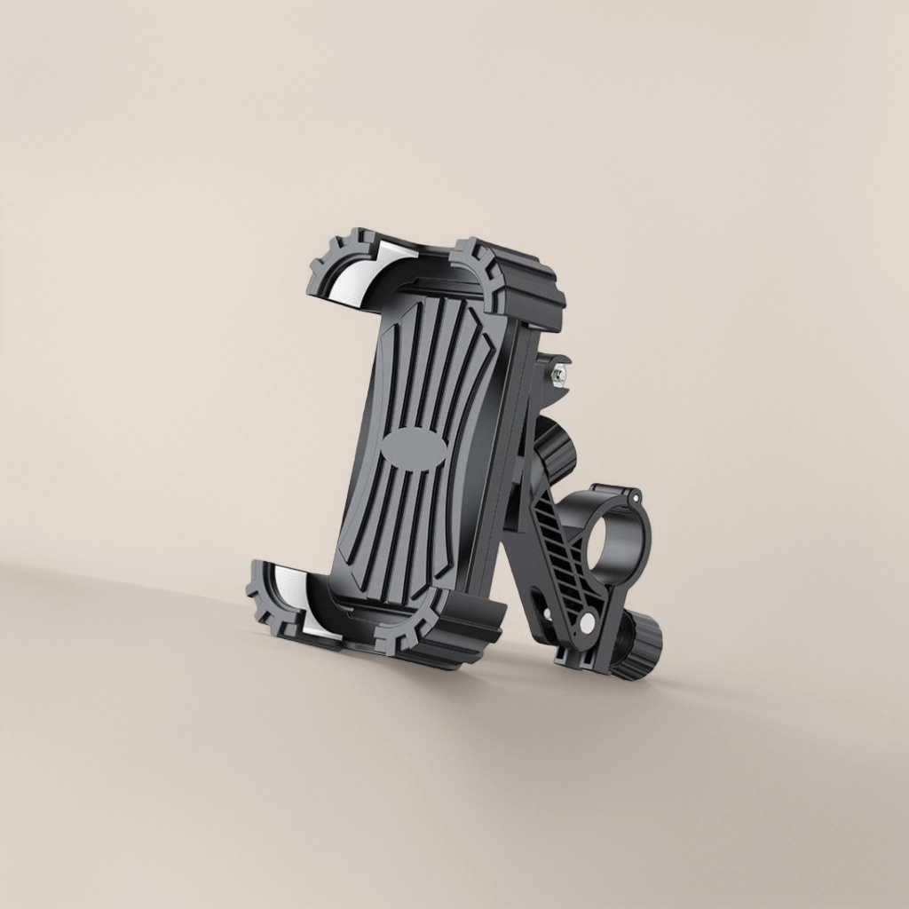 The black handlebar phone stand is a universal car phone stand that is stable, anti-slip and can rotate 360 degrees details Picture