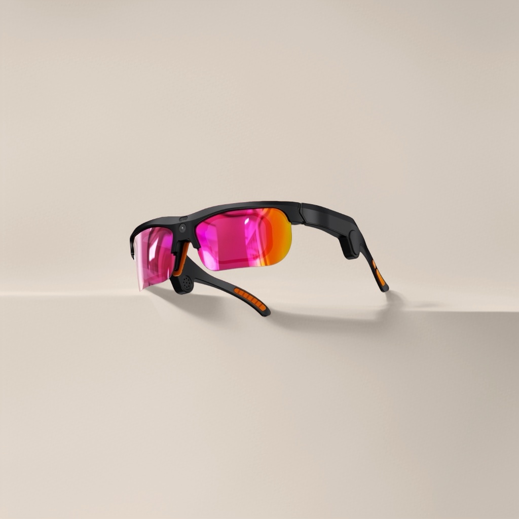 The UV400 unisex sports sunglasses feature a lightweight and anti-slip protective design details Picture