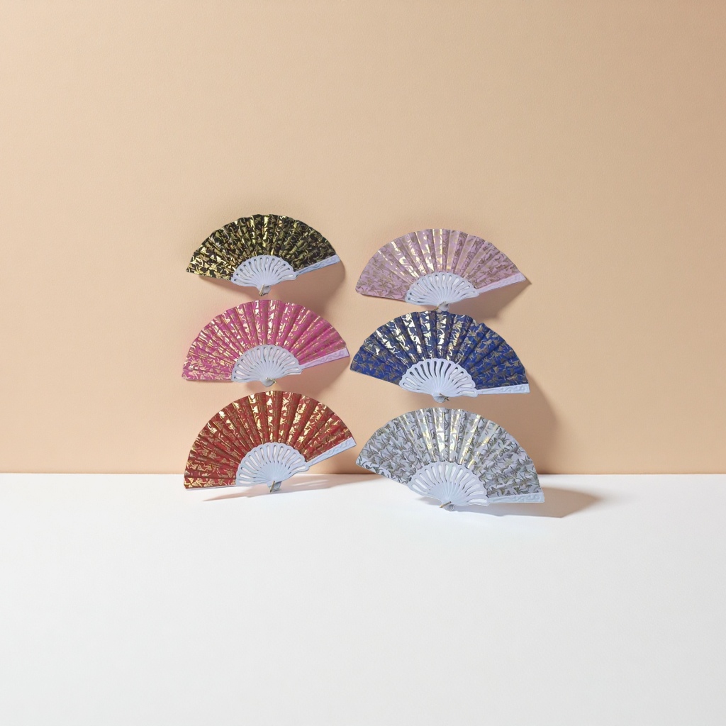 Handcrafted bamboo folding fan, exquisite ink-wash painting and calligraphy fan, portable folding fan for summer cooling