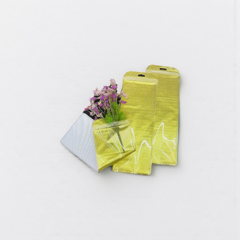Golden double-sided 16-micron thick packaging bag, universal thickened moisture-proof sealed bag details Picture