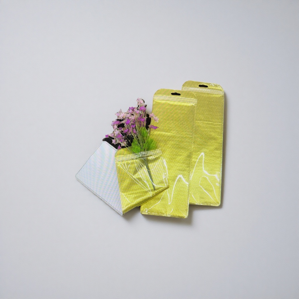 Golden double-sided 16-micron thick packaging bag, universal thickened moisture-proof sealed bag Specification image