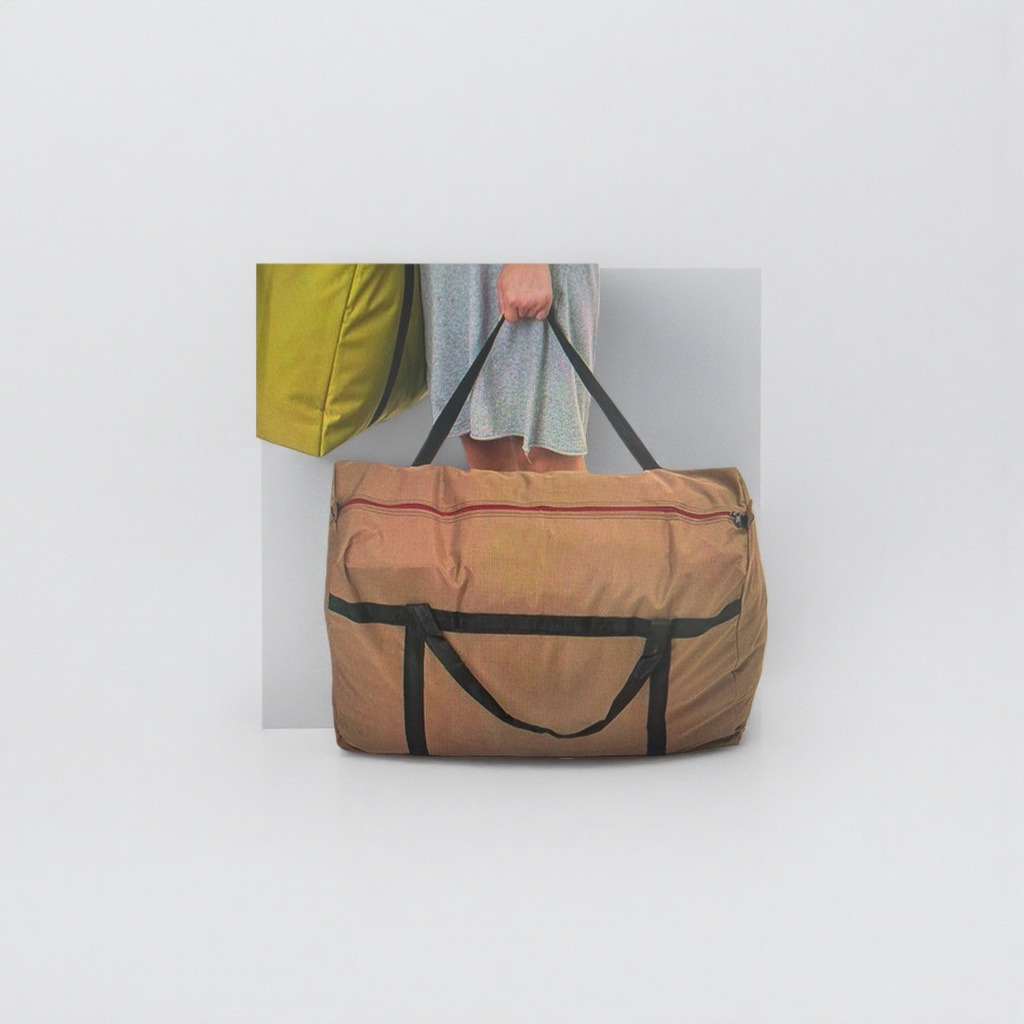Brown travel bag, large-capacity, lightweight and wear-resistant luggage bag, suitable for both men and women, business trip storage bag