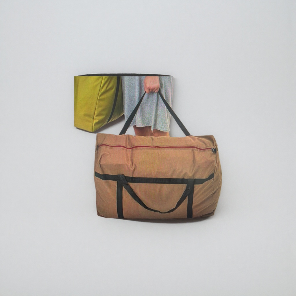 Brown travel bag, large-capacity, lightweight and wear-resistant luggage bag, suitable for both men and women, business trip storage bag details Picture