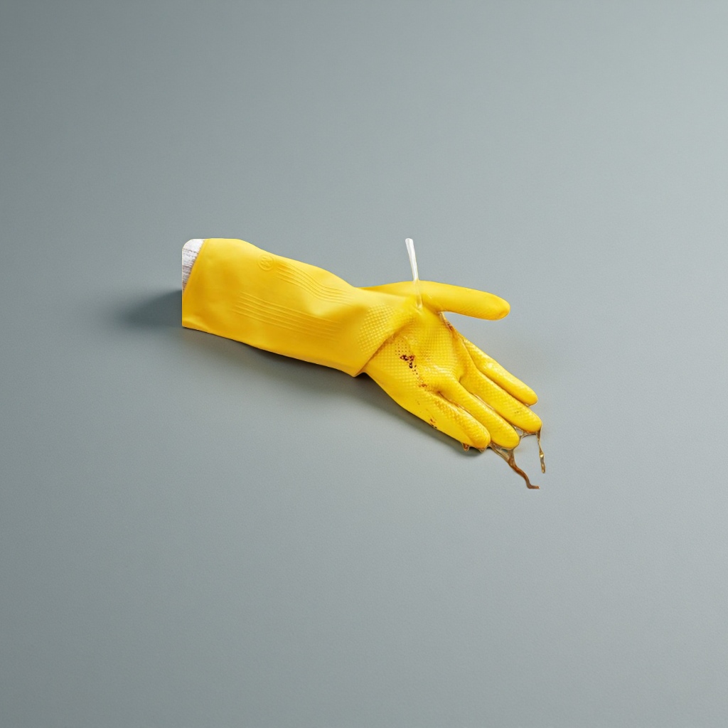Yellow rubber gloves, anti-slip, wear-resistant, thickened household cleaning and labor protection gloves Application Scenario