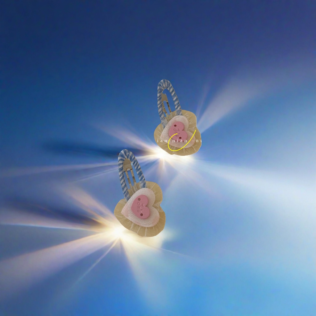 Cute hairpin girl, bow pearl hairpin, sweet bear-shaped hair accessory Application Scenario
