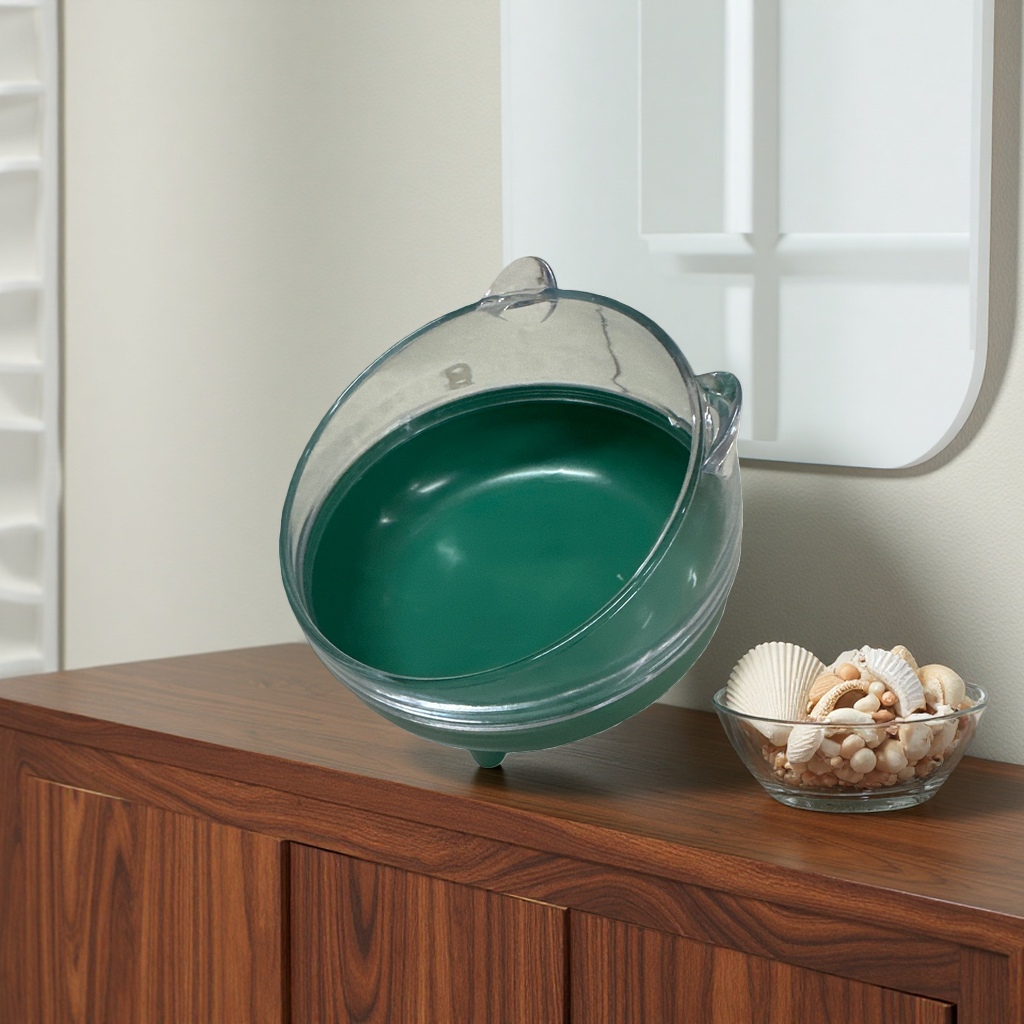 The green ceramic bowl is a simple household meal bowl for holding rice and vegetables. It is heat-resistant and can be used in a microwave oven Specification image