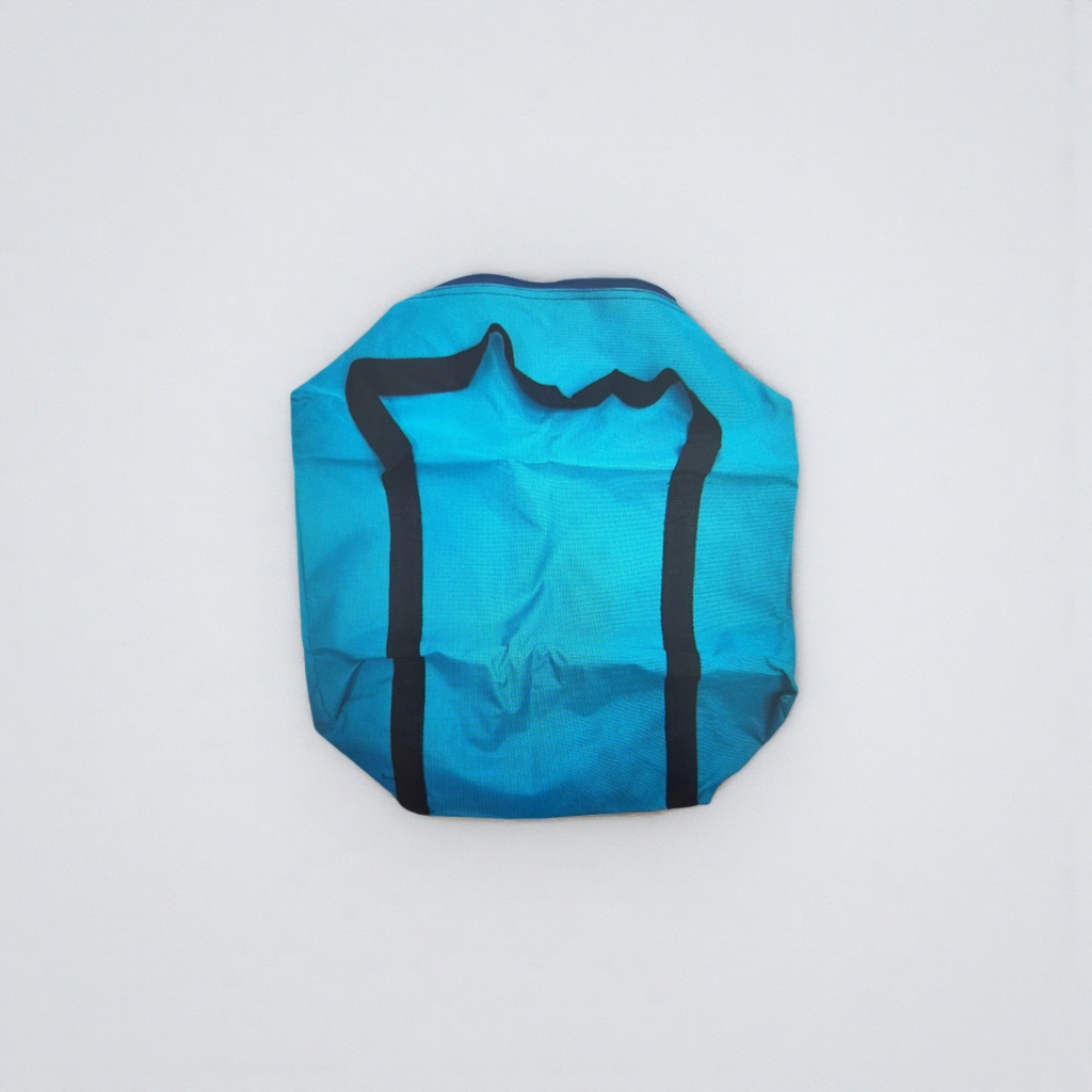 Blue fabric handbag, thickened, wear-resistant, eco-friendly shopping bag, foldable portable storage bag details Picture