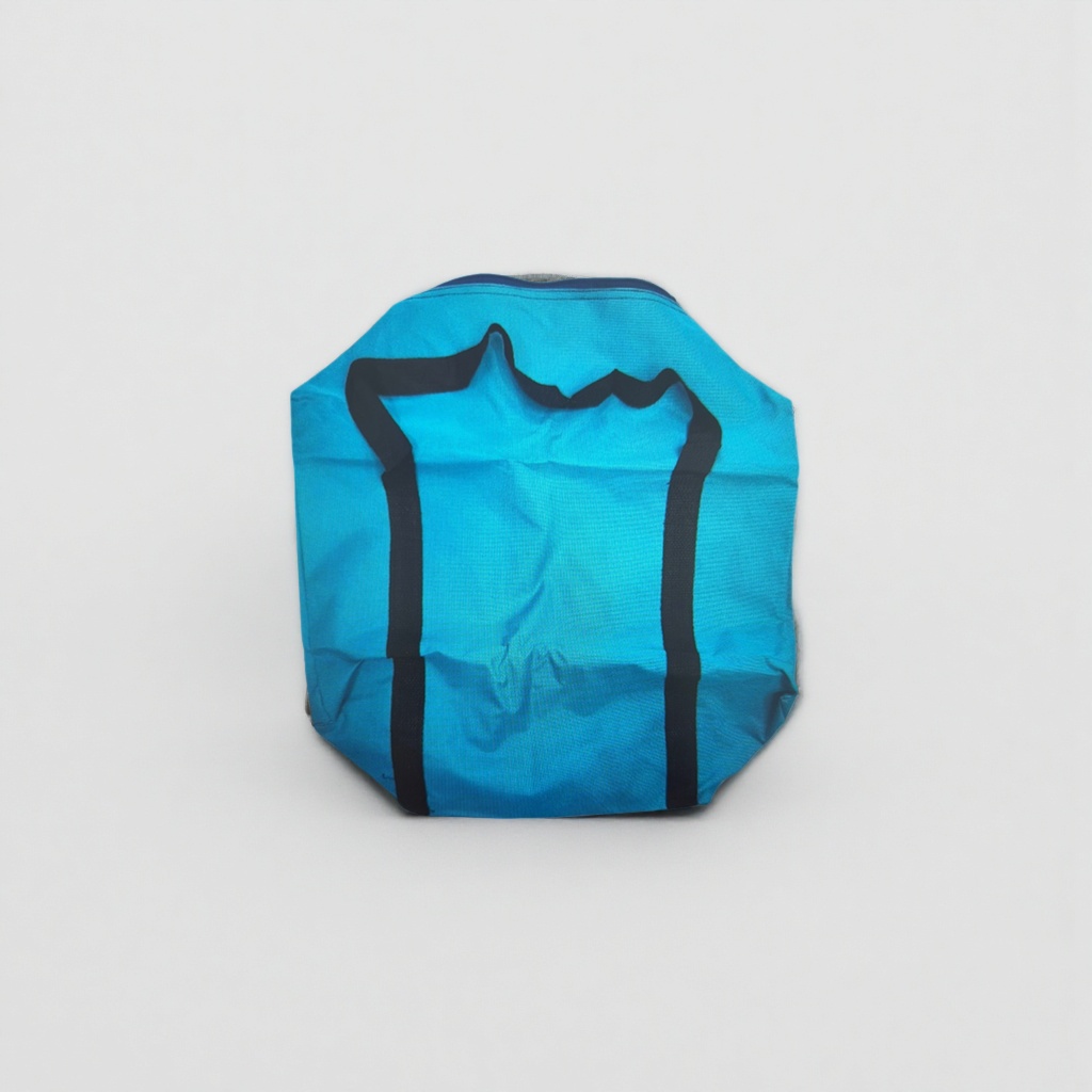 Blue fabric handbag, thickened, wear-resistant, eco-friendly shopping bag, foldable portable storage bag Specification image