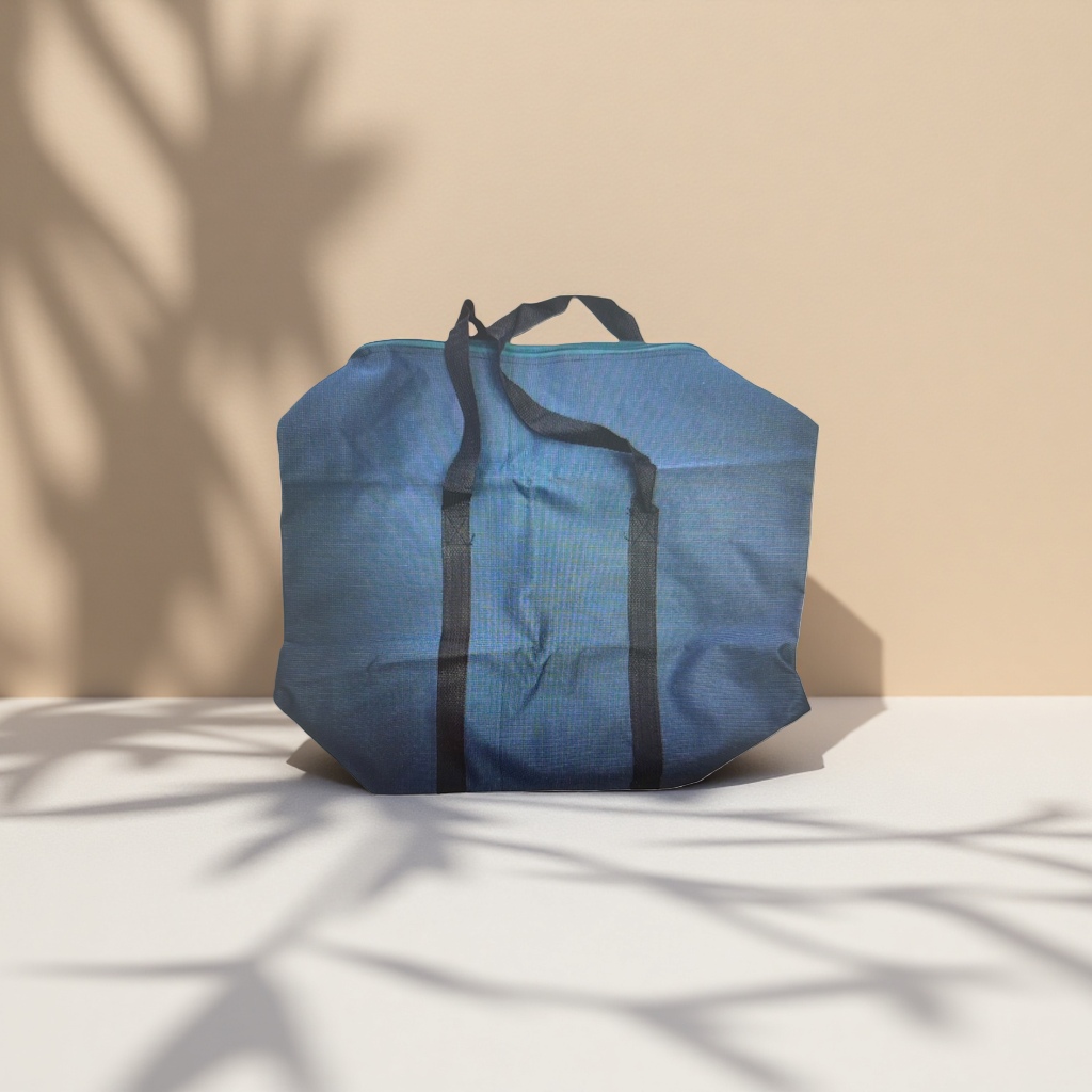 The blue travel bag is a fashionable, lightweight and large-capacity travel bag Specification image