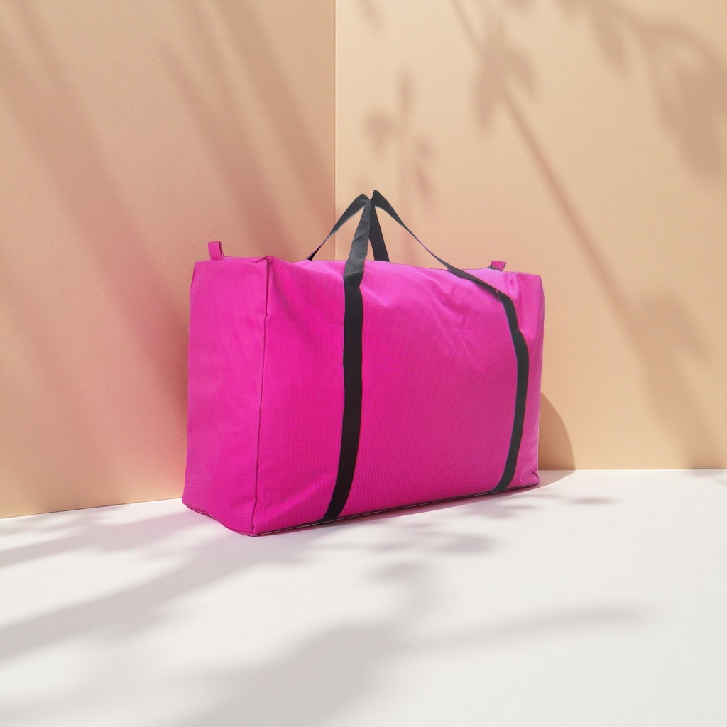 Pink luggage bag, travel storage bag, large-capacity, lightweight, waterproof trolley case, matching