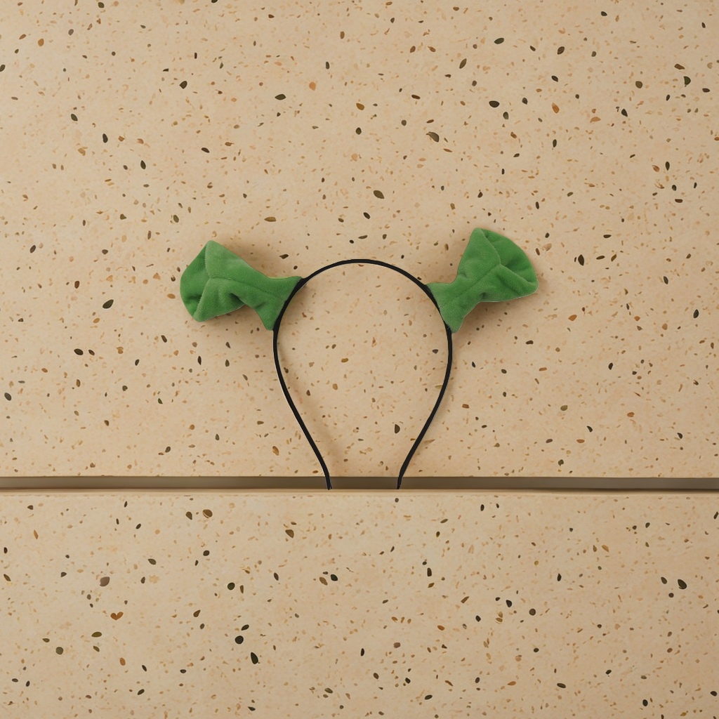 Verde peluche orejas aros de pelo para niñas adorables tocados de dibujos animados suave suave suave suave suave elasticidad ajustable Application Scenario