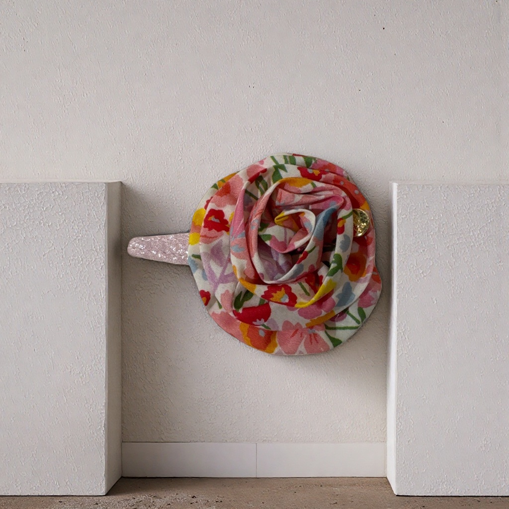 Floral pattern hairpins, sweet and retro headwear, suitable for both girls and adults details Picture